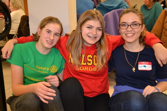 Pic # 5 student volunteers