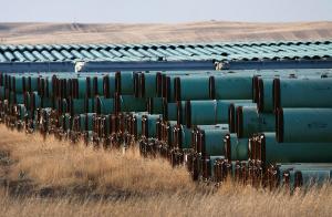 Pipes waiting for the Keystone go ahead