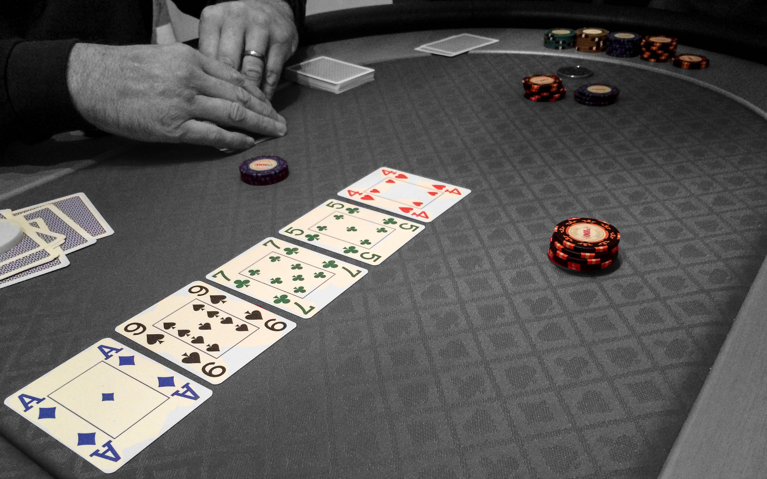 Poker hand - above how much