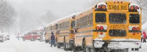 School busses - winter