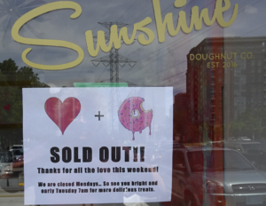 Sunshine Donut shop hours