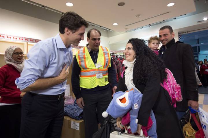 Syrians arriving in Canada