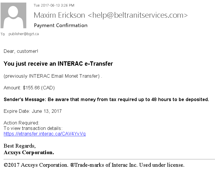 Tax refund scam