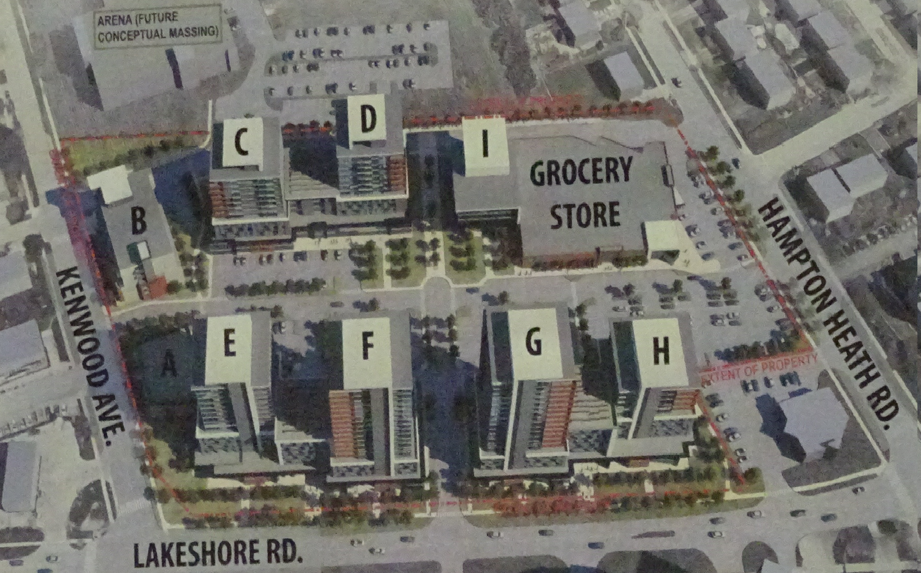 The proposed development V a