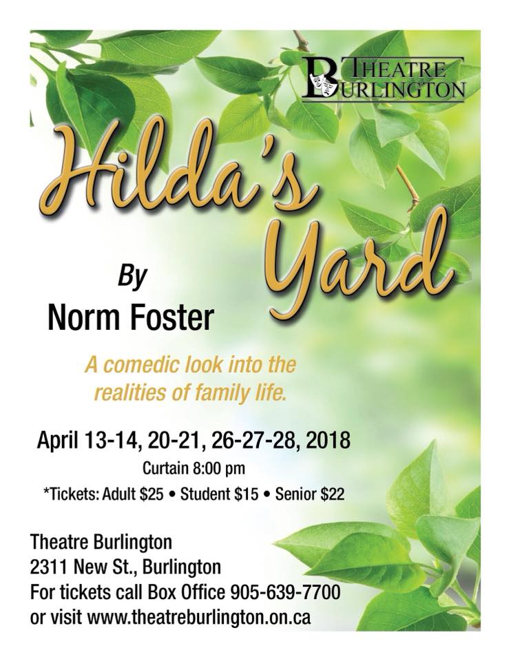 Theatre Burlington poster March 2018