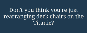 Titanic chairs
