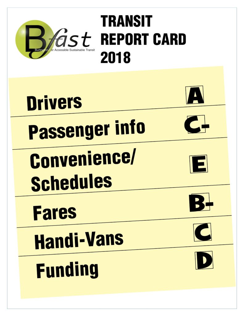 Transit report card