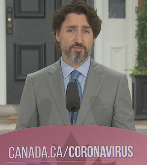 Trudeau announcing the 300 July 6