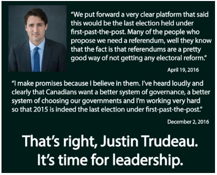 Trudeau electoral reform promise