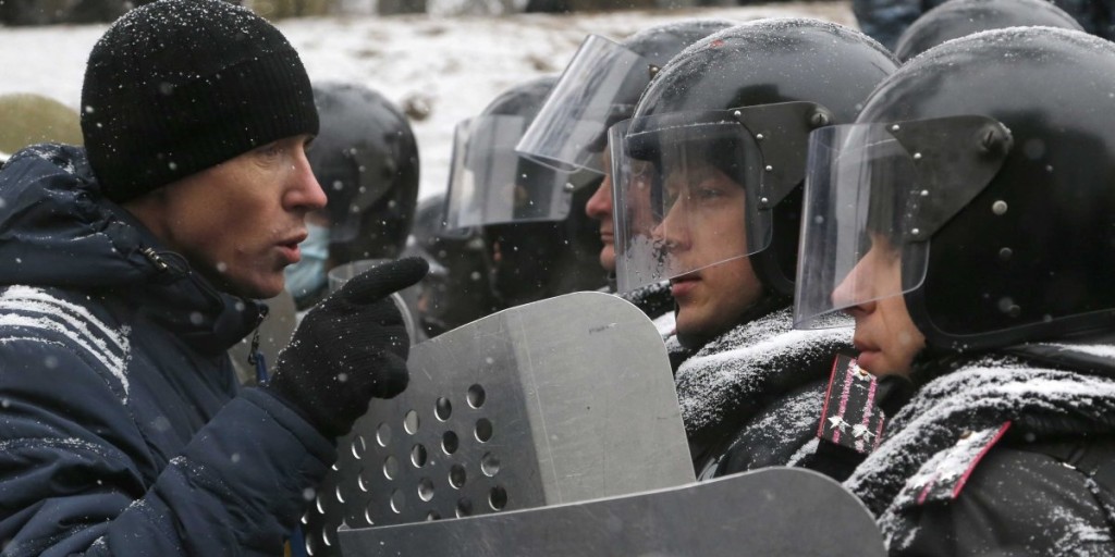 Ukraine protester