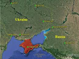 Uktaine - Crimea - Russia map
