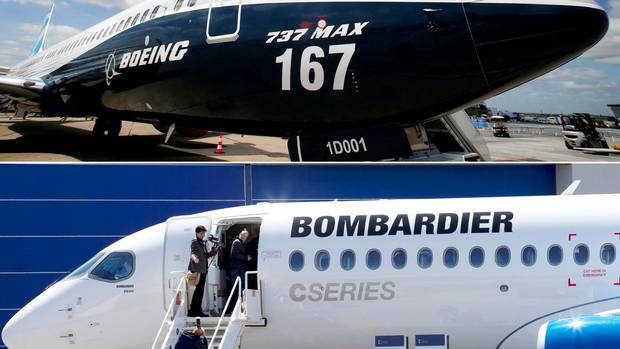 aircraft BOEING-BOMBARDIER+CA