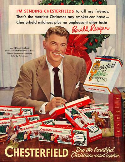 cigarette advertising chesterfield-reagan