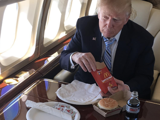 donald-trump-mcdonalds-fast-food-hamburger