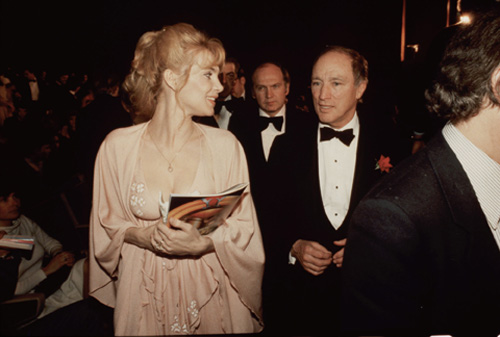 Prime Minister Pierre Trudeau with Liona Boyd at Juno Awards, O'Keefe Centre, Toronto Ontario.