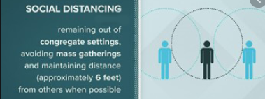 social distance -3 circle