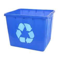 waste blue box